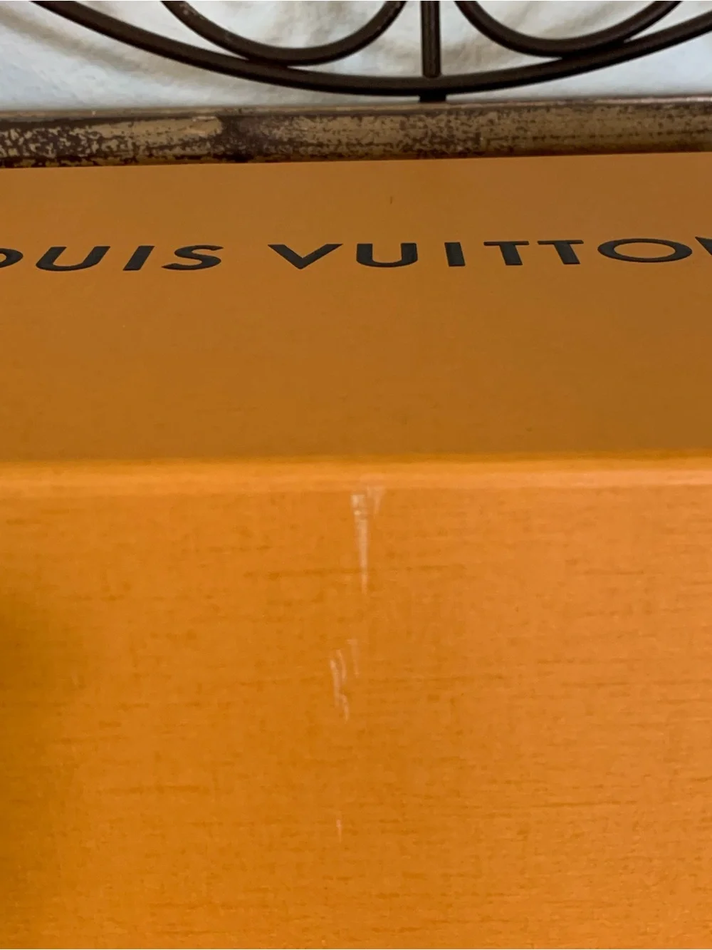 Authentic Louis Vuitton Orange Gift Box (empty) Medium Rectangle 12.25x8.5x4.75”